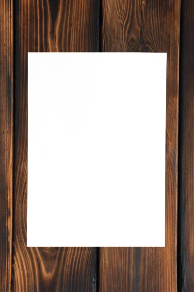 Papíru Kniha Dřevěné Pozadí Izolované Dostatkem Prostoru Pro Váš Text — Stock fotografie