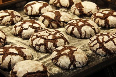 Fırın ürünleri. Mutfakta kurabiye