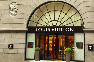 Kiev, Ukrayna - 3 Mayıs 2019: Louis Vuitton Giyim Mağazası