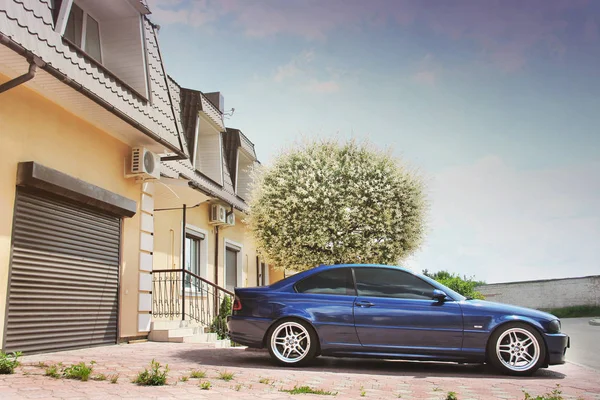 Tjernihiv, Ukraina-24 maj 2019: BMW E46 sportbil i CIT — Stockfoto