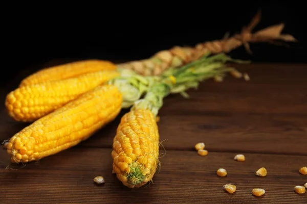 Kukorica Sárga Kukorica Közeledik Kukorica Alapon — Stock Fotó