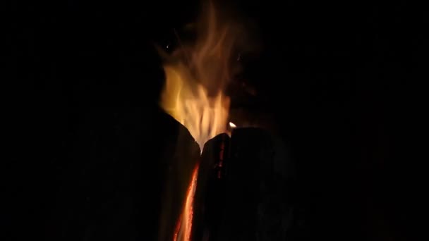 Feu Brûle Dans Cheminée — Video