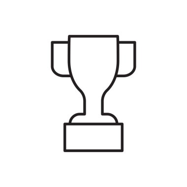 Ödülü satırı simgesi Kupası. Kutlama Şampiyonası ince işareti.