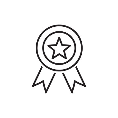 Ödül madalya yıldız satırı simgesi