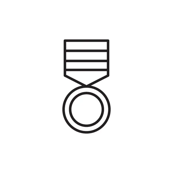 Ikona Čáry Ocenění Medaile — Stockový vektor