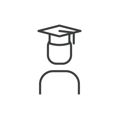 Online eğitim yüksek lisans öğrencisi simgesi