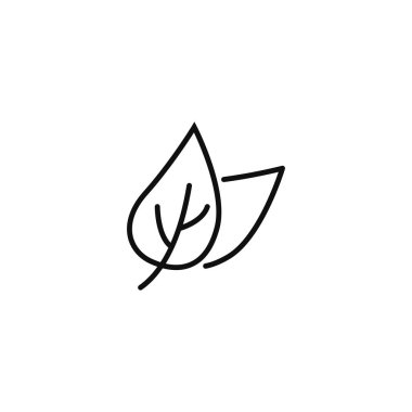 Tea leaves line icon