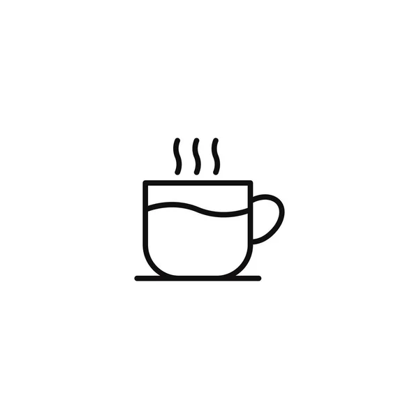 Cup Tea Linear Icon — Wektor stockowy