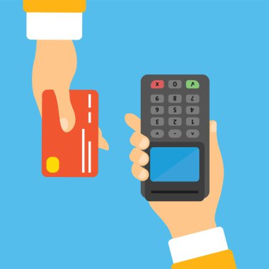 POS terminali, ATM kredi kartı ile ödeme, NFC ödeme konsepti ile ilgili teyit eder. İzometrik NFC ödeme konsepti 