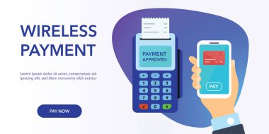 Düz vektör çizim Internet bankacılığı kavramı.