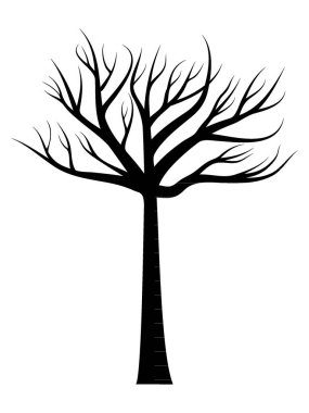 Perili Ağacın Kara Cadılar Bayramı Silüeti 'nin Vektör İllüstrasyonu