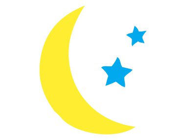 Açık Gece için Renk Hava Tahminleri Simgesi