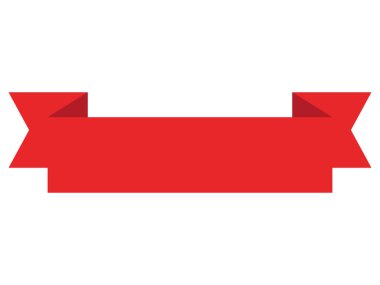 Kırmızı Dekoratif Tatil Sancağının Vektör ResmiComment