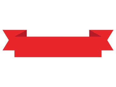 Kırmızı Dekoratif Tatil Sancağının Vektör ResmiComment