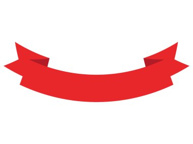 Kırmızı Dekoratif Tatil Sancağının Vektör ResmiComment