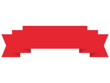 Kırmızı Dekoratif Tatil Sancağının Vektör ResmiComment