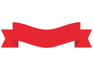 Kırmızı Dekoratif Tatil Sancağının Vektör ResmiComment