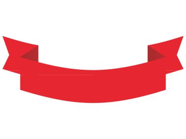 Kırmızı Dekoratif Tatil Sancağının Vektör ResmiComment