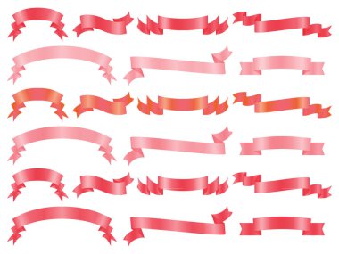 Kırmızı Dekoratif Tatil Sancağının Parlak Vektör İllüstrasyonu