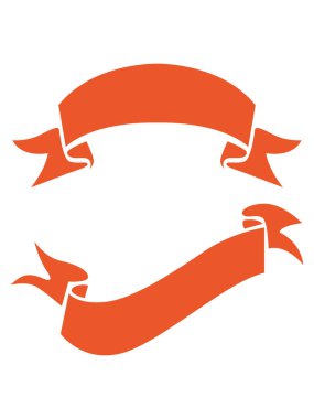 Düz Turuncu Dekoratif Tatil Yılbaşı Kurdelesi Gösterimi