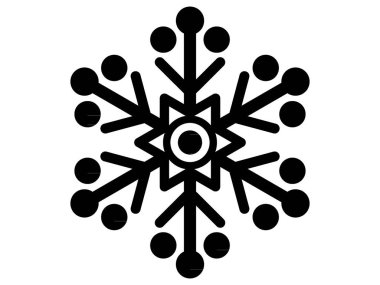 Kara Düz Hava Durumu Karlı Günün Simgesi