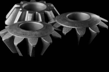 Dişliler, yatakları ve diferansiyel karanlık tablo vardır. Arka plan olarak kullanılabilir.