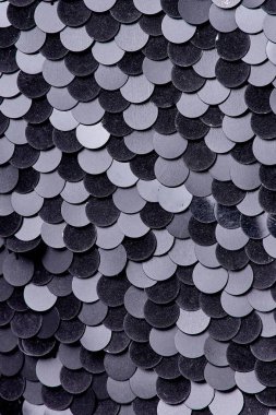 Parlak renklerin payetleri ve payetleri ile kumaş. Moda glitter kumaş, payetler. Parlak yüzey