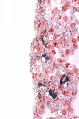 Parlak renklerin payetleri ve payetleri ile kumaş. Moda glitter kumaş, payetler. Parlak yüzey