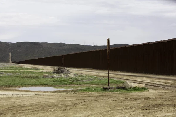 Zeď Oddělující Spojené Státy Mexika Jižní Kalifornii — Stock fotografie