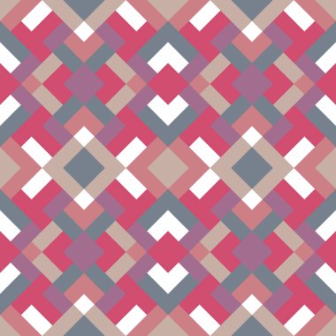 Vektörde soyut, pürüzsüz desen. Basit geometrik dokular. Kırmızı ve mor renkli arkaplan