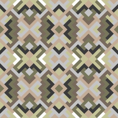 Vektörde soyut, pürüzsüz desen. Basit geometrik dokular. Gri ve yeşil renkli arkaplan