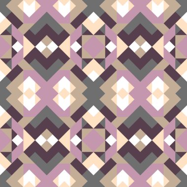 Vektörde soyut, pürüzsüz desen. Basit geometrik dokular. Bej, mor ve gri renkli arkaplan