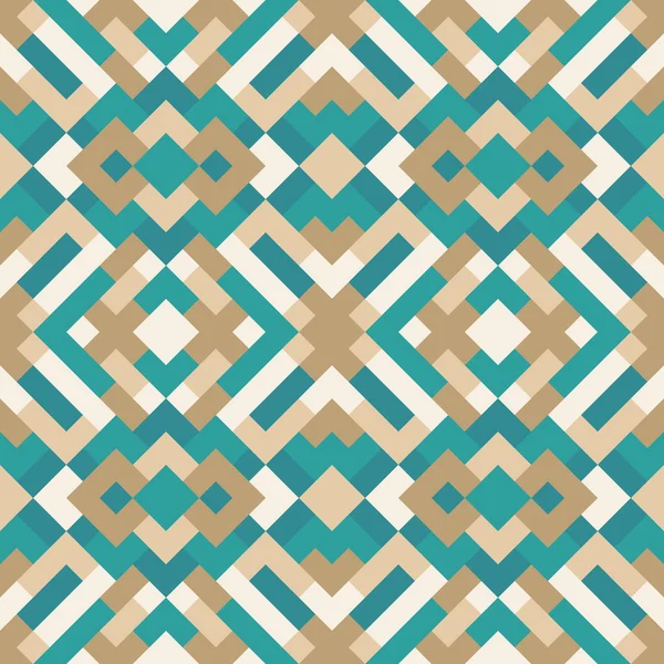 Abstraktes Nahtloses Mehrfarbiges Muster Vektorgeometrischer Hintergrund Von Dreiecken Blauen Und — Stockvektor