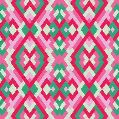 Vektörde soyut, pürüzsüz desen. Basit geometrik dokular. Pembe ve yeşil renkli arkaplan