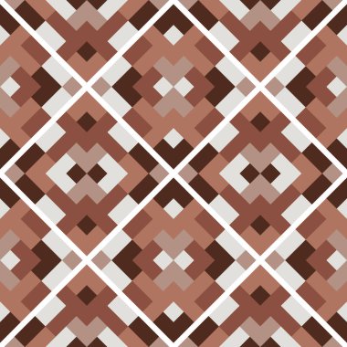 Vektörde soyut, pürüzsüz desen. Basit geometrik dokular. Kahverengi ve gri renkli arkaplan