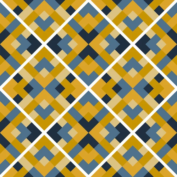 Vektörde soyut, pürüzsüz desen. Basit geometrik dokular. Kahverengi ve mavi renkli arkaplan