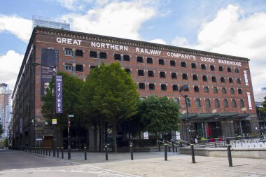 Manchester şehir merkezinde, İngiltere - Haziran 2018 büyük Kuzey Demiryolu demiryolu mal depo