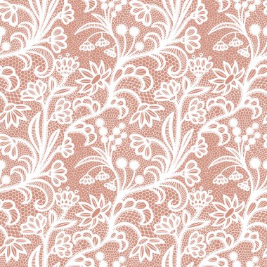 Çiçekli Dantel seamless modeli