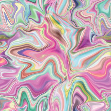 Neon brightful renklerde mermer seamless modeli. Vektör çizim.