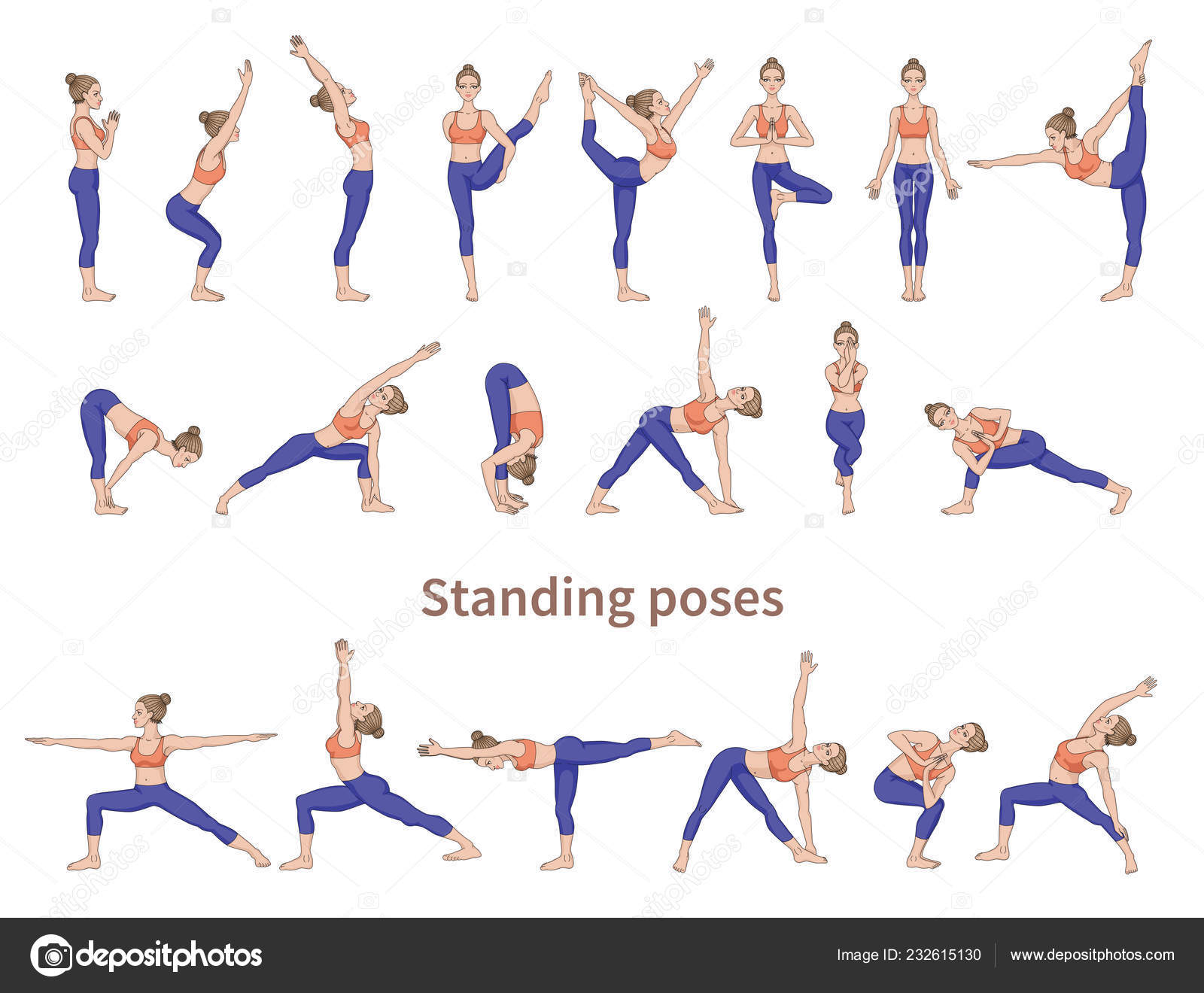 basic standing yoga poses