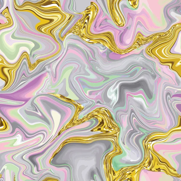 ネオン Brightful 色の大理石のシームレス パターン ベクトルの図 — ストックベクタ