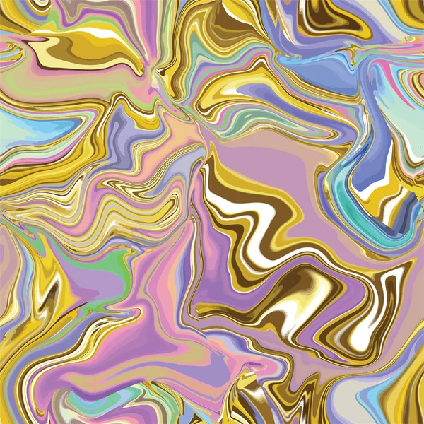 ネオン Brightful 色の大理石のシームレス パターン ベクトルの図 — ストックベクタ