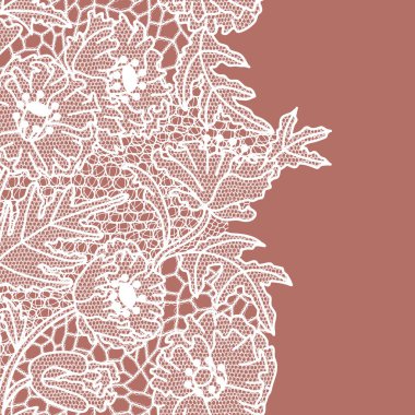 Dikişsiz dantel kenar. davetiye.