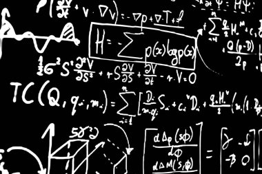 Sayıda beyaz bir arka plan üzerinde matematiksel formül