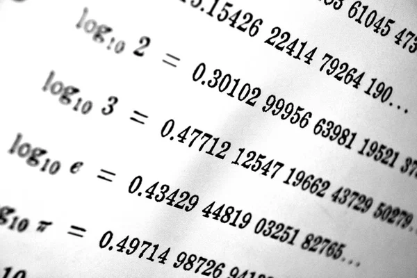 Велика Кількість Математичних Формул Білому Тлі — стокове фото