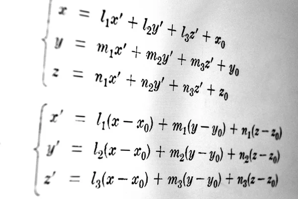 Grand Nombre Formules Mathématiques Sur Fond Blanc — Photo