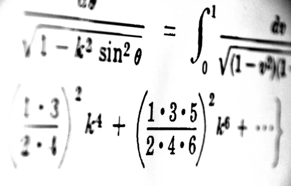 Gran Número Fórmulas Matemáticas Sobre Fondo Blanco —  Fotos de Stock