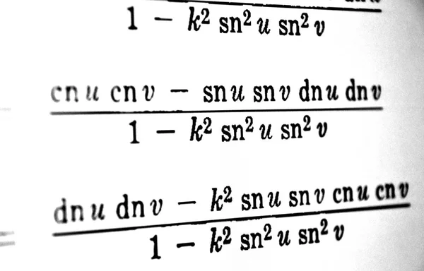 Large Number Mathematical Formulas White Background — Stock Photo, Image