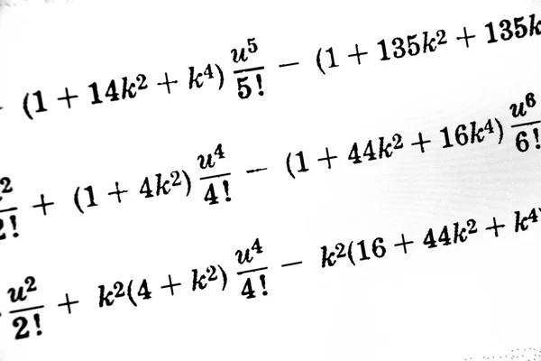 Large Number Mathematical Formulas White Background — Stock Photo, Image