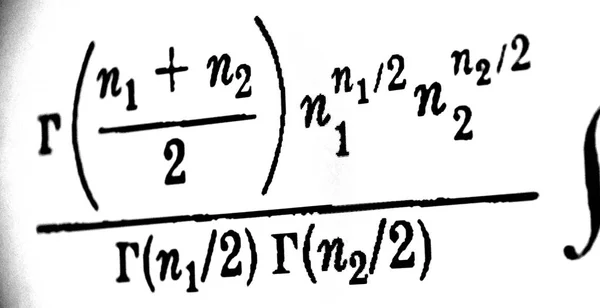 Grand Nombre Formules Mathématiques Sur Fond Blanc — Photo